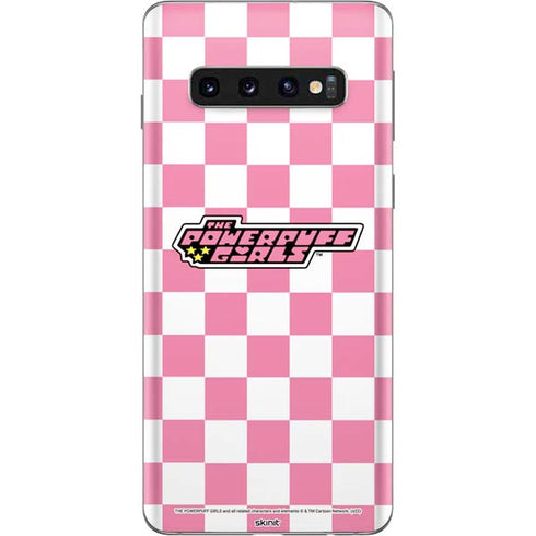 Cartoon Network Powerpuff Girls Checkered Galaxy S10 Skin
