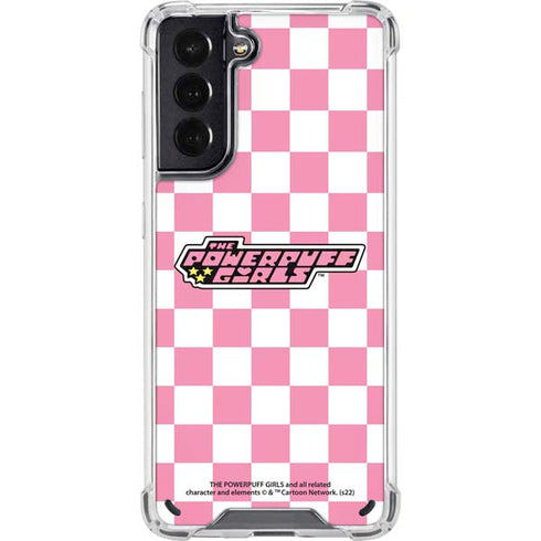 Cartoon Network Powerpuff Girls Checkered Galaxy S21 5G Clear Case