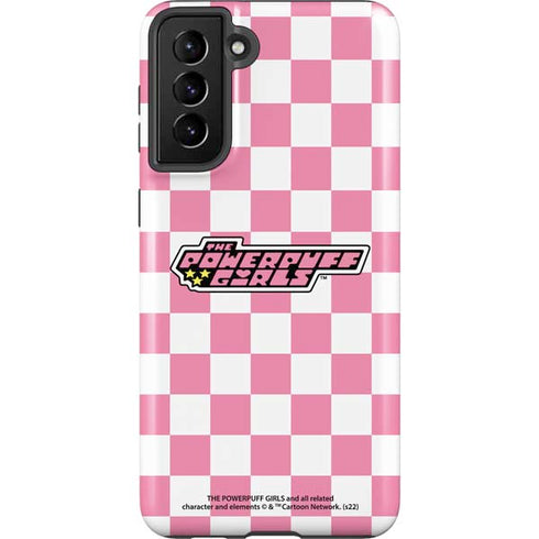 Cartoon Network Powerpuff Girls Checkered Galaxy S21 FE Pro Case