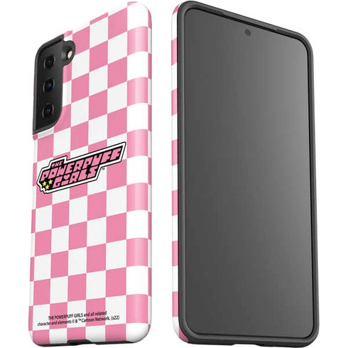 Cartoon Network Powerpuff Girls Checkered Galaxy S21 FE Pro Case