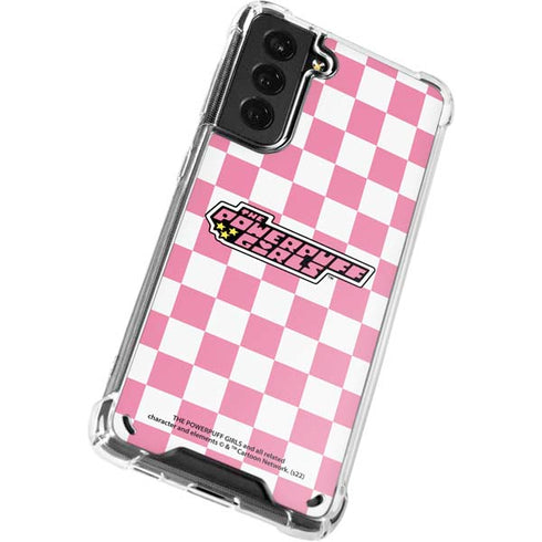 Cartoon Network Powerpuff Girls Checkered Galaxy S21 Plus 5G Clear Case