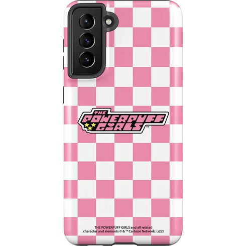 Cartoon Network Powerpuff Girls Checkered Galaxy S21 Plus 5G Pro Case