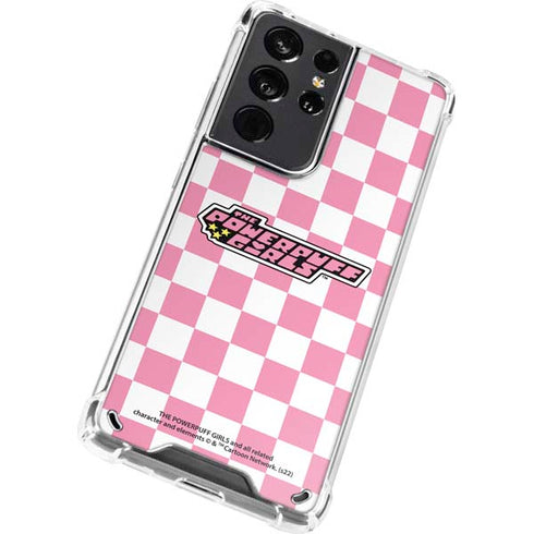 Cartoon Network Powerpuff Girls Checkered Galaxy S21 Ultra 5G Clear Case