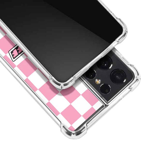 Cartoon Network Powerpuff Girls Checkered Galaxy S21 Ultra 5G Clear Case