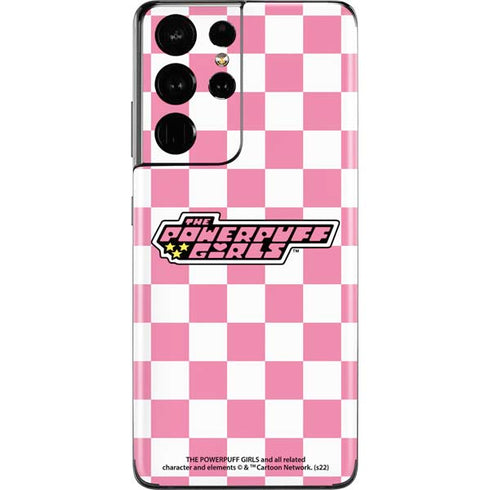 Cartoon Network Powerpuff Girls Checkered Galaxy S21 Ultra 5G Skin