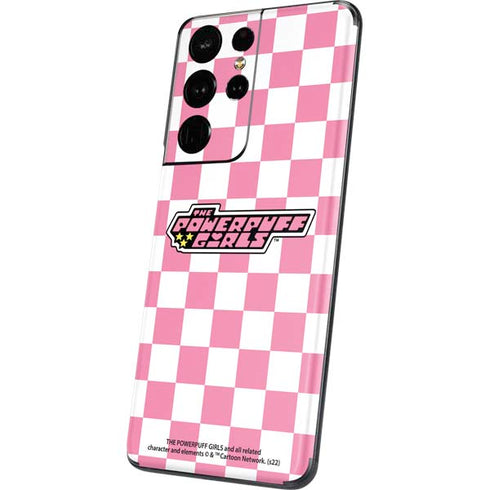 Cartoon Network Powerpuff Girls Checkered Galaxy S21 Ultra 5G Skin