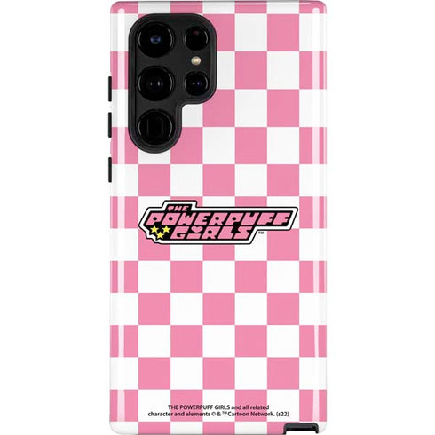 Cartoon Network Powerpuff Girls Checkered Galaxy S22 Ultra Pro Case