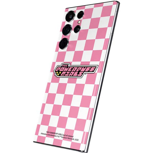 Cartoon Network Powerpuff Girls Checkered Galaxy S22 Ultra Skin