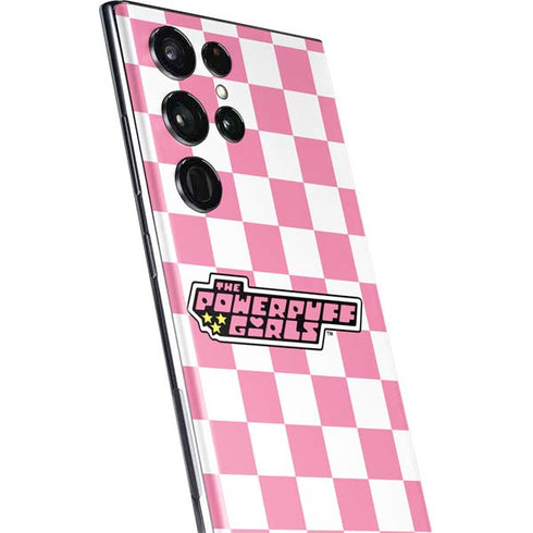 Cartoon Network Powerpuff Girls Checkered Galaxy S22 Ultra Skin