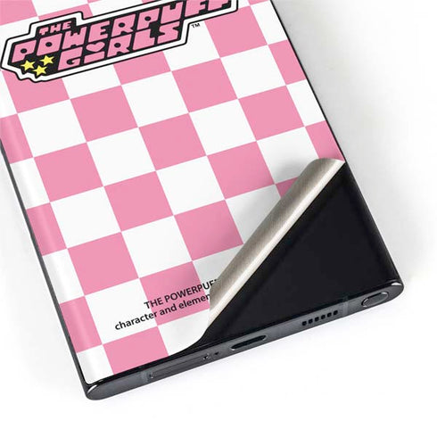 Cartoon Network Powerpuff Girls Checkered Galaxy S22 Ultra Skin