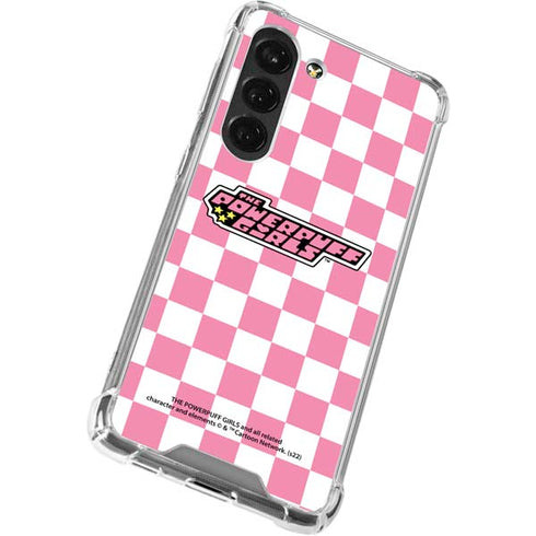 Cartoon Network Powerpuff Girls Checkered Galaxy S23 Clear Case