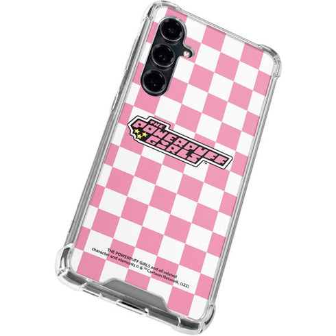 Cartoon Network Powerpuff Girls Checkered Galaxy S23 FE Clear Case
