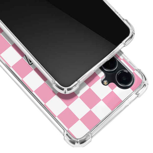 Cartoon Network Powerpuff Girls Checkered Galaxy S23 FE Clear Case