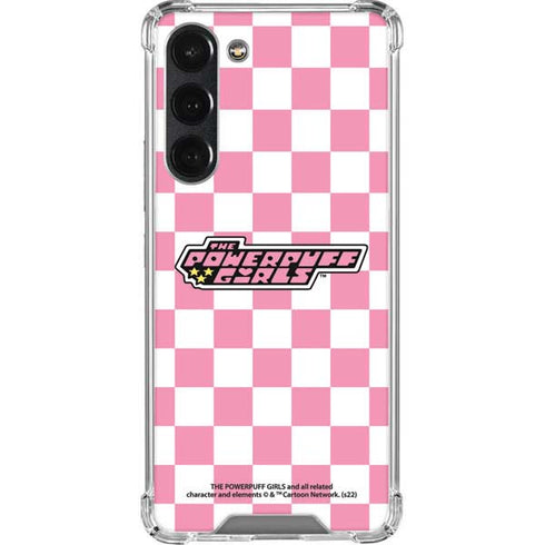 Cartoon Network Powerpuff Girls Checkered Galaxy S23 Plus Clear Case