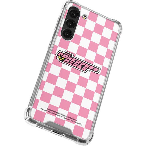 Cartoon Network Powerpuff Girls Checkered Galaxy S23 Plus Clear Case