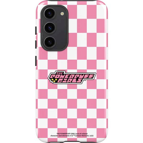Cartoon Network Powerpuff Girls Checkered Galaxy S23 Plus Pro Case