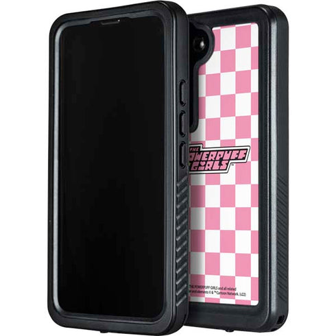 Cartoon Network Powerpuff Girls Checkered Galaxy S23 Plus Waterproof Case