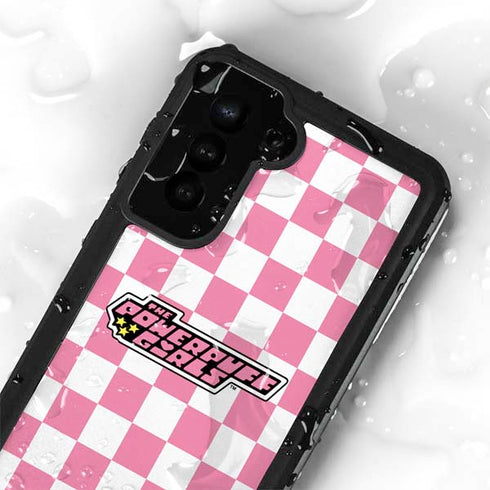 Cartoon Network Powerpuff Girls Checkered Galaxy S23 Plus Waterproof Case