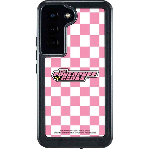 Cartoon Network Powerpuff Girls Checkered Galaxy S23 Waterproof Case