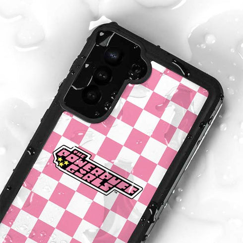 Cartoon Network Powerpuff Girls Checkered Galaxy S23 Waterproof Case