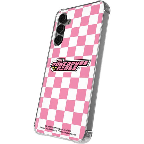 Cartoon Network Powerpuff Girls Checkered Galaxy S24 Plus Clear Case