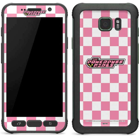 Cartoon Network Powerpuff Girls Checkered Galaxy S7 Active Skin
