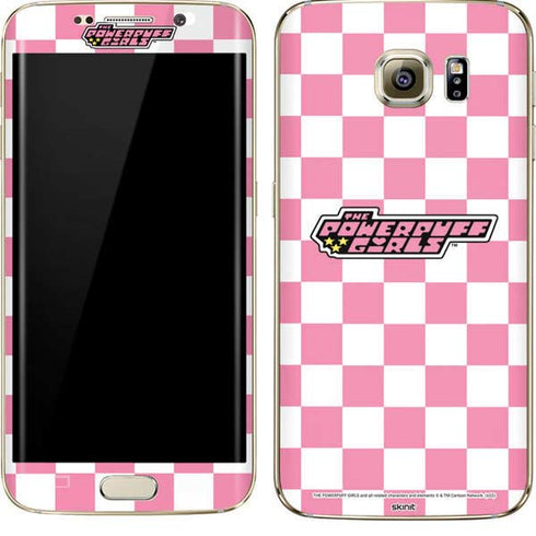 Cartoon Network Powerpuff Girls Checkered Galaxy S7 Edge Skin
