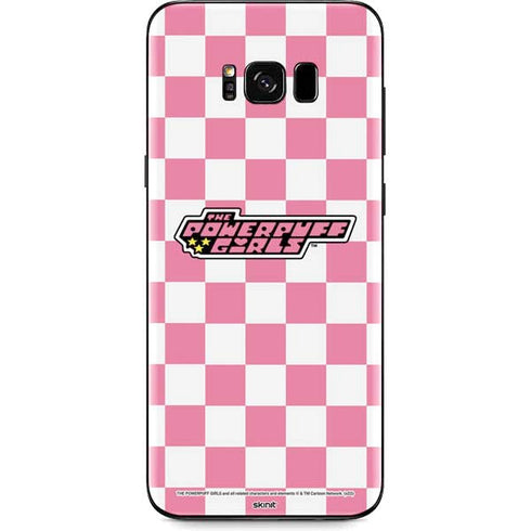 Cartoon Network Powerpuff Girls Checkered Galaxy S8 Skin