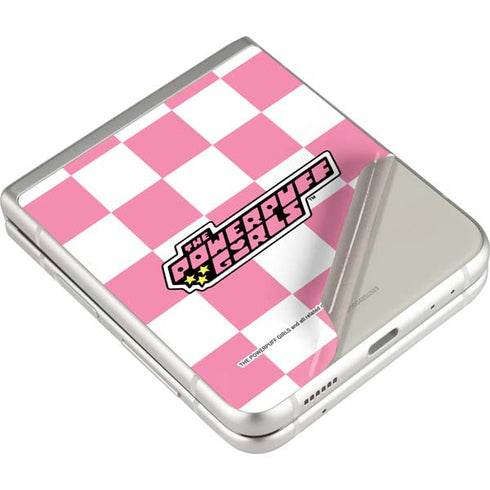 Cartoon Network Powerpuff Girls Checkered Galaxy Z Flip3 5G Skin