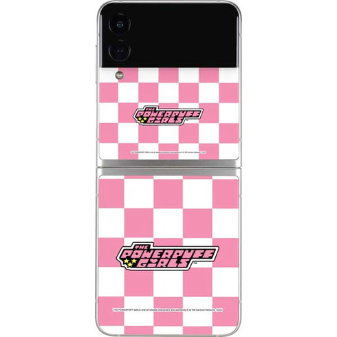 Cartoon Network Powerpuff Girls Checkered Galaxy Z Flip4 5G Skin
