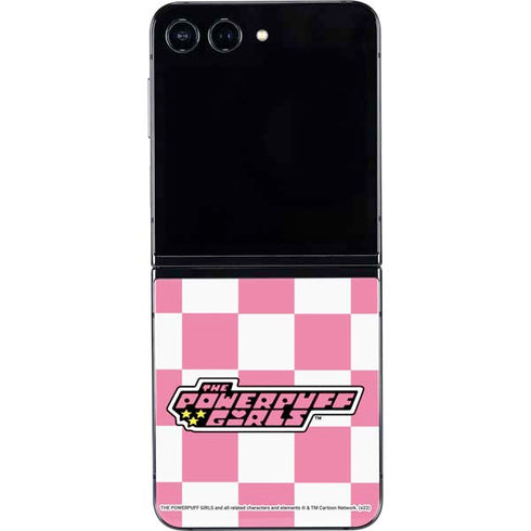Cartoon Network Powerpuff Girls Checkered Galaxy Z Flip5 5G Skin
