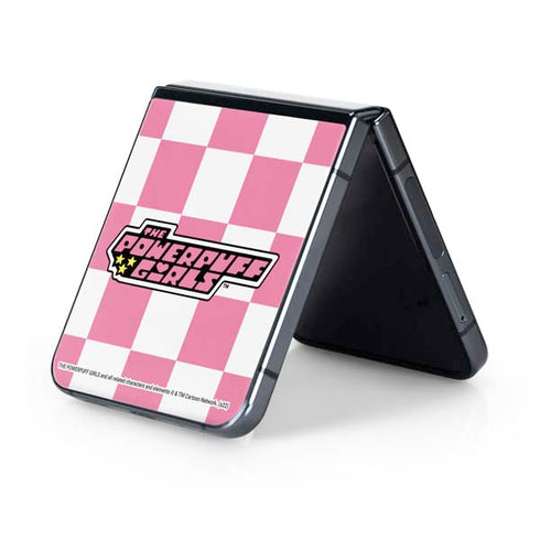 Cartoon Network Powerpuff Girls Checkered Galaxy Z Flip5 5G Skin