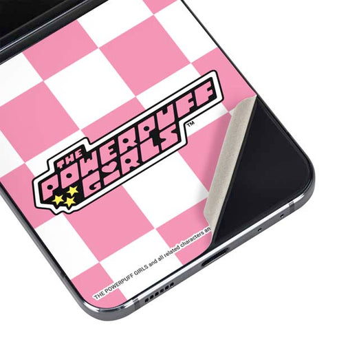Cartoon Network Powerpuff Girls Checkered Galaxy Z Flip5 5G Skin