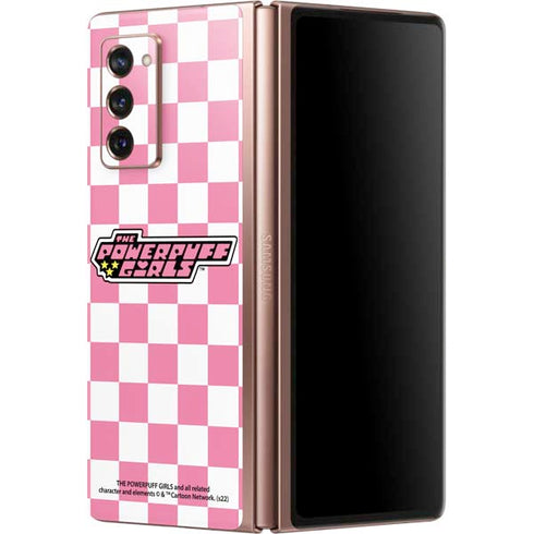 Cartoon Network Powerpuff Girls Checkered Galaxy Z Fold2 5G Skin