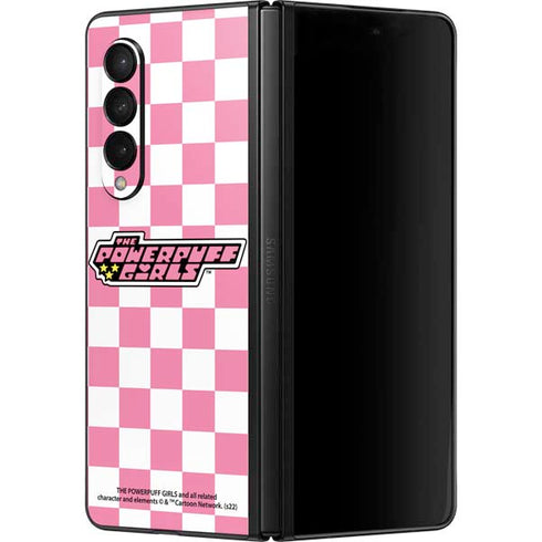Cartoon Network Powerpuff Girls Checkered Galaxy Z Fold3 5G Skin