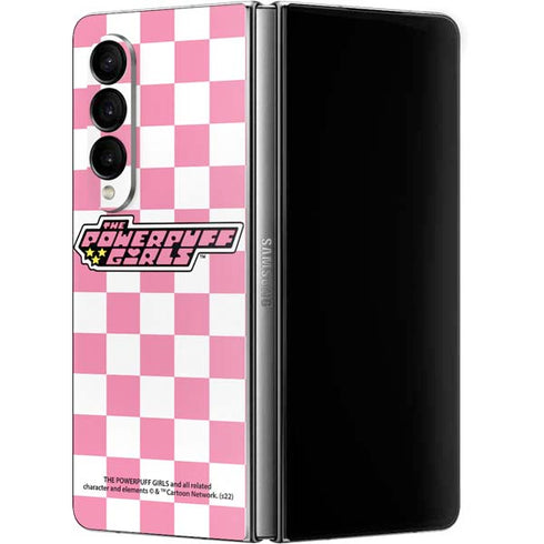 Cartoon Network Powerpuff Girls Checkered Galaxy Z Fold4 5G Skin