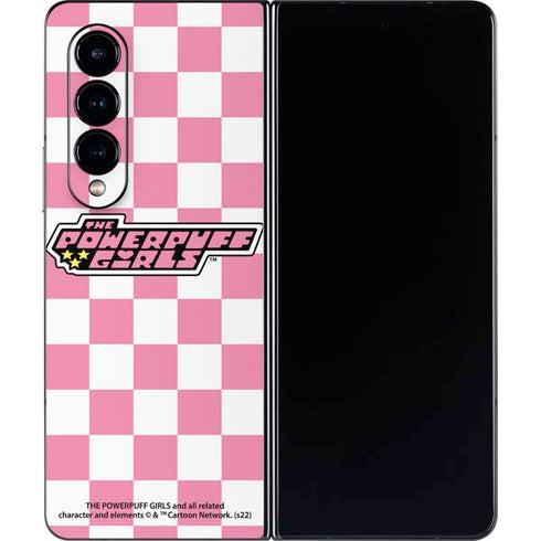 Cartoon Network Powerpuff Girls Checkered Galaxy Z Fold4 5G Skin