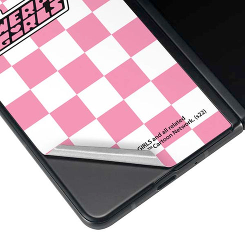 Cartoon Network Powerpuff Girls Checkered Galaxy Z Fold4 5G Skin
