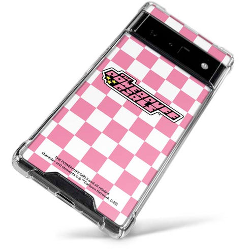 Cartoon Network Powerpuff Girls Checkered Google Pixel 6 Clear Case
