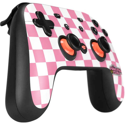 Cartoon Network Powerpuff Girls Checkered Google Stadia Controller Skin