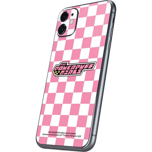 Cartoon Network Powerpuff Girls Checkered iPhone 11 Skin