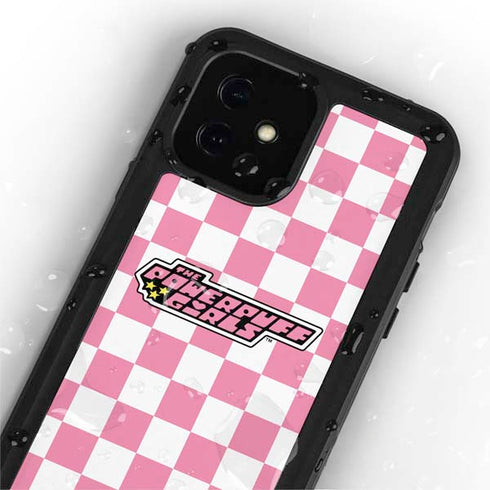 Cartoon Network Powerpuff Girls Checkered iPhone 12 Mini Waterproof Case