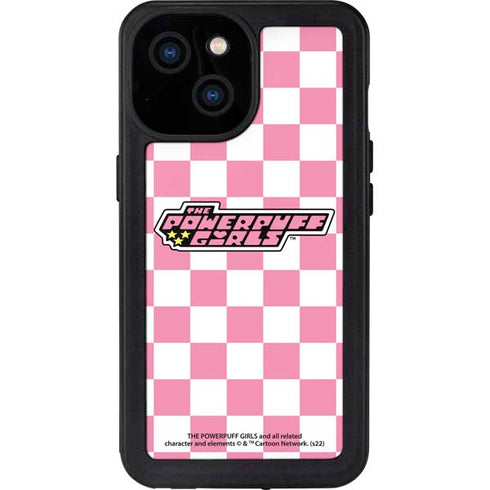 Cartoon Network Powerpuff Girls Checkered iPhone 13 Mini Waterproof Case