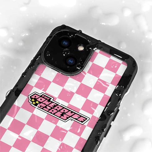 Cartoon Network Powerpuff Girls Checkered iPhone 13 Mini Waterproof Case