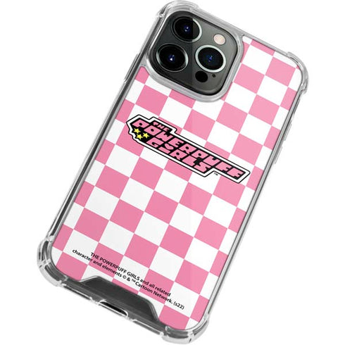 Cartoon Network Powerpuff Girls Checkered iPhone 13 Pro Max Clear Case
