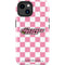 Cartoon Network Powerpuff Girls Checkered iPhone 14 Plus Impact Case