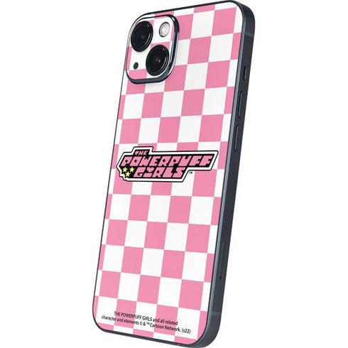 Cartoon Network Powerpuff Girls Checkered iPhone 14 Plus Skin