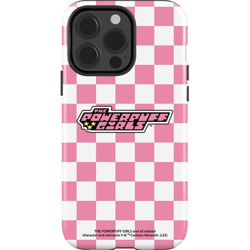 Cartoon Network Powerpuff Girls Checkered iPhone 15 Pro Impact Case
