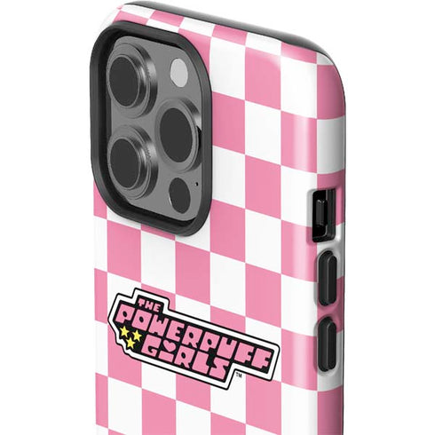 Cartoon Network Powerpuff Girls Checkered iPhone 15 Pro Impact Case