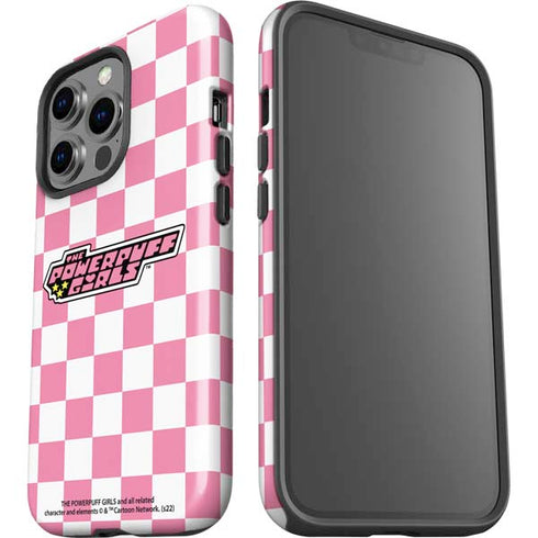 Cartoon Network Powerpuff Girls Checkered iPhone 15 Pro Impact Case